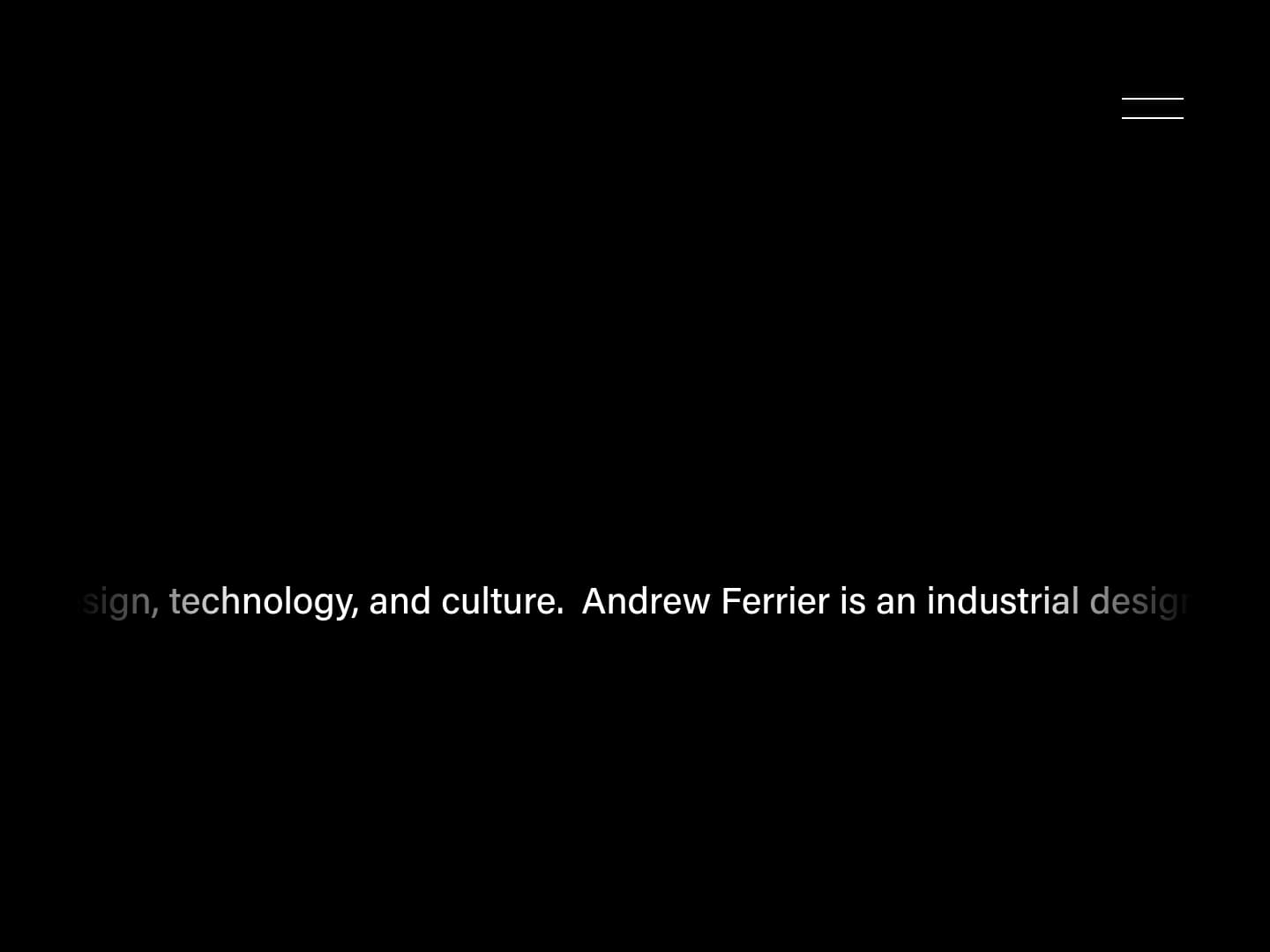 Andrew Ferrier Portfolio