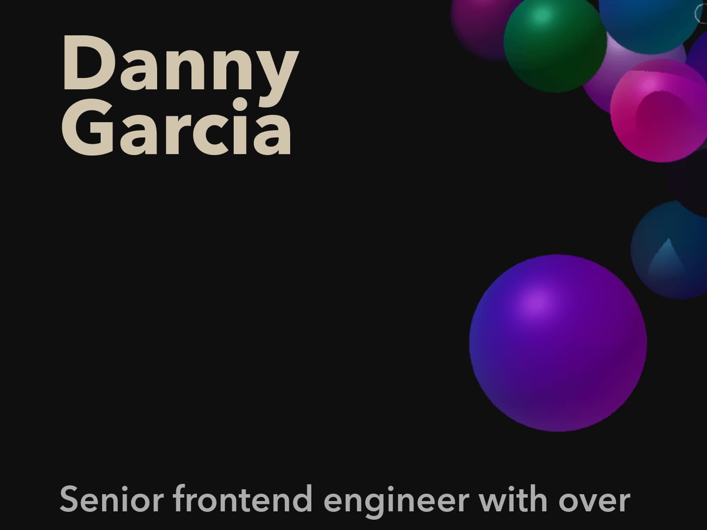 Danny Garcia Portfolio