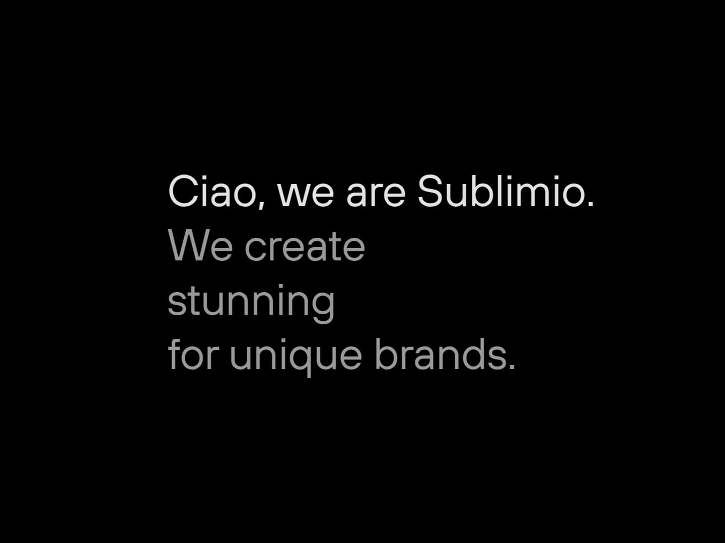 Sublimio Portfolio