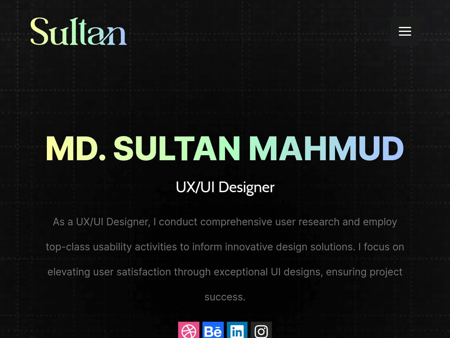 Sultan Mahmud Portfolio